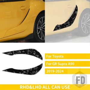 トヨタ スープラ GR A90 A91 MK5 2019-2024 アクセサリーカーボン車外装ドアパネルトリムステッカー装飾 - Forged Carbon