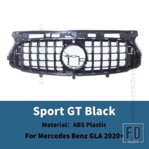 メルセデスベンツ フロントインレットグリルレーシングバンパーグリル GLA X156 H247 2020 + チューニングアクセサリーフェイスリフト外装部品 - Sport GT Black