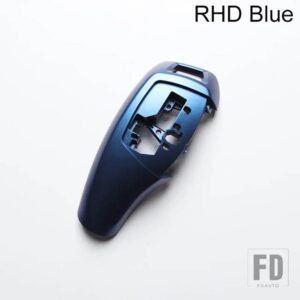 BMW LHD RHD 車カーボングロスブラックギアシフトレバーノブカバー 3 4 5 6 7シリーズ F30 F31 F10 F25 F06 F07 F32 F02 13-17 - RHD Blue