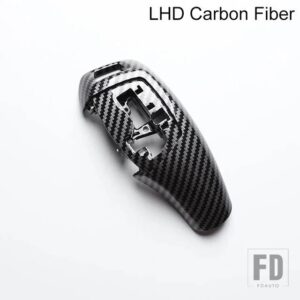 BMW LHD RHD 車カーボングロスブラックギアシフトレバーノブカバー 3 4 5 6 7シリーズ F30 F31 F10 F25 F06 F07 F32 F02 13-17 - LHD - Carbon Fiber