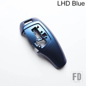 BMW LHD RHD 車カーボングロスブラックギアシフトレバーノブカバー 3 4 5 6 7シリーズ F30 F31 F10 F25 F06 F07 F32 F02 13-17 - LHD Blue
