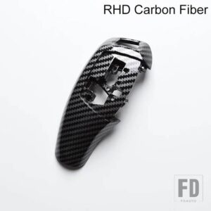 BMW LHD RHD 車カーボングロスブラックギアシフトレバーノブカバー 3 4 5 6 7シリーズ F30 F31 F10 F25 F06 F07 F32 F02 13-17 - RHD - Carbon Fiber