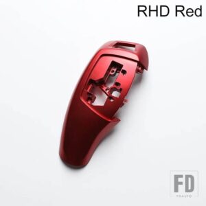 BMW LHD RHD 車カーボングロスブラックギアシフトレバーノブカバー 3 4 5 6 7シリーズ F30 F31 F10 F25 F06 F07 F32 F02 13-17 - RHD red