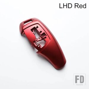 BMW LHD RHD 車カーボングロスブラックギアシフトレバーノブカバー 3 4 5 6 7シリーズ F30 F31 F10 F25 F06 F07 F32 F02 13-17 - LHD red
