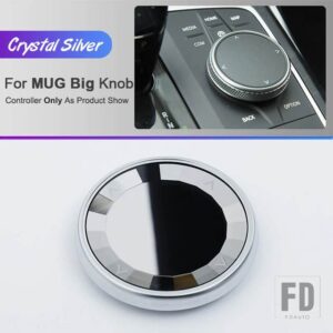BMW クリスタルスタイルマルチメディアノブカバーコントロールノブステッカー E90 E92 E70 E84 F10 F20 F22 F25 F26 F30 F32 G20 G30 F06 F02 - MGU Big Knob