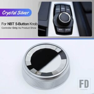BMW クリスタルスタイルマルチメディアノブカバーコントロールノブステッカー E90 E92 E70 E84 F10 F20 F22 F25 F26 F30 F32 G20 G30 F06 F02 - NBT 5 Button Knob
