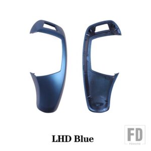 BMW F01 F02 F10 F18 LHD RHD ABS 車カーボングロスブラックギアシフトレバーノブカバー交換 08-13 アクセサリー - LHD Blue