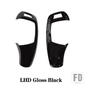 BMW F01 F02 F10 F18 LHD RHD ABS 車カーボングロスブラックギアシフトレバーノブカバー交換 08-13 アクセサリー - LHD Gloss Black