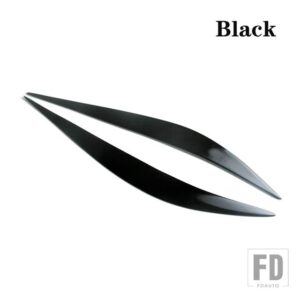 BMW カーボンフロントヘッドライトアイブロウまぶたライトアイブロウステッカー F80 M3 F82 F83 M4 F32 F33 F36 ABS アクセサリー - Black