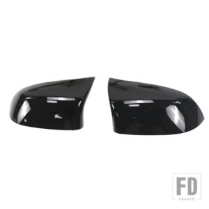 BMW リアビューサイドミラーカバーバックミラーキャップ X3 X4 X5 X6 F25 F26 F15 F16 カーボンオートグロスブラック 14-18 - Gloss black