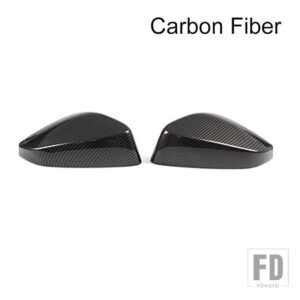 トヨタ スバル 2個 カーボン ABS バックミラーカバーキャップ 86 BRZ 2012-2020 グロスブラック自動車新アクセサリー - Carbon Fiber