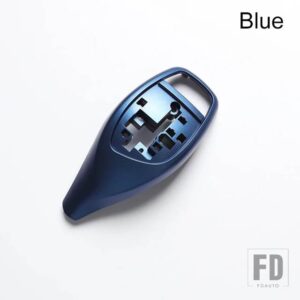 BMW カーボンギアノブシフトレバーカバー交換 LHD RHD スポーツ F30 F31 F10 F32 F33 F34 F06 F12 F25 F26 13-17 - Blue