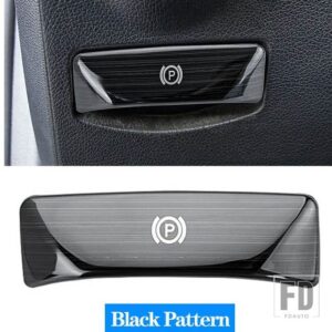 メルセデスベンツ LHD ハンドブレーキスイッチパーキングカバーブレーキレバーハンドルステッカー自動 C E GLK CLSクラス W204 W212 X204 W218 - Black Pattern