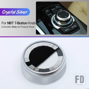 BMW クリスタルスタイルマルチメディアノブカバーコントロールノブステッカー E90 E92 E70 F10 F20 F22 F25 F26 F15 F30 F32 F34 G20 G30 G01 - NBT Small Knob
