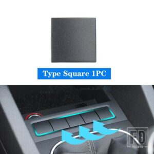VW 多機能スイッチボタンカバートリム MAGOTAN シロッコゴルフ EOS TOURAN キャディー 1K0959623C 1K0959623D - Type Square 1PC