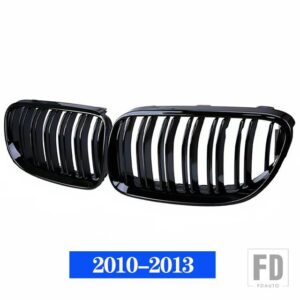 BMW フロントバンパーキドニーグリル E92 E93 M3 2006-2013 グロスブラックデュアルライングリルレーシンググリル交換部品 - 2010-2013