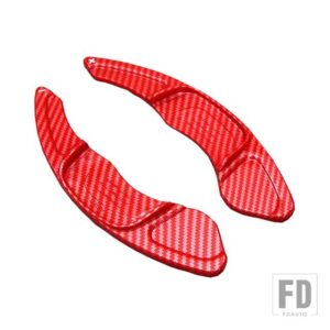 VW ステアリングホイールシフトパドルシフター拡張 ABS 拡張アクセサリー ゴルフシロッコ SAGITAR BORA LAMANDO - Carbon Red