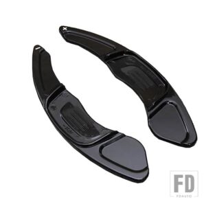 VW ステアリングホイールシフトパドルシフター拡張 ABS 拡張アクセサリー ゴルフシロッコ SAGITAR BORA LAMANDO - Black