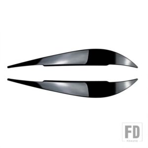 BMW フロント ABS 光沢ヘッドライトアイブロウまぶたアイブロウ 4シリーズ F32 F33 F36 M4 420D 420I 425D 430I 435I 440I 2013-2021 - Gloss black