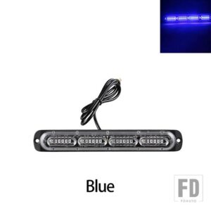 12-24V LED 車ハザード灯トラックサイドフラッシュライトテールライト自動ランプ 1個 トレーラーオートバイ ストロボ自動緊急灯 - Blue 1PC