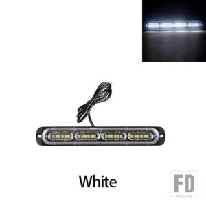 12-24V LED 車ハザード灯トラックサイドフラッシュライトテールライト自動ランプ 1個 トレーラーオートバイ ストロボ自動緊急灯 - White 1PC