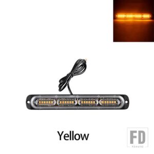 12-24V LED 車ハザード灯トラックサイドフラッシュライトテールライト自動ランプ 1個 トレーラーオートバイ ストロボ自動緊急灯 - Yellow 1PC