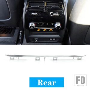 BMW 中央制御空調ラジオパネル電気メッキストリップ装飾 5 6 7シリーズ G30 G38 GT G32 G11 G12 - rear