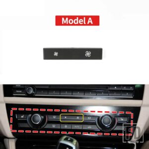 BMW ヒーター気候制御 A/C 空調スイッチファンボタンカバーキャップ F01 F02 F06 F07 F10 F11 F12 5/6/7シリーズ - A 1PC