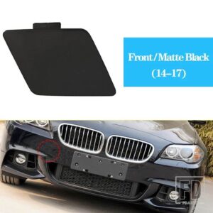 BMW フロントリアバンパー牽引フックカバーキャップトレーラー牽引アイ蓋グロスブラック 5シリーズ F10 F18 2011-2017 オートアクセサリー - Front Matte 14-17