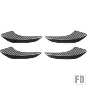 メルセデスベンツ ドアハンドル装飾ステッカートリム C E GLCクラス W205 W213 W253 15-21 オートインテリアアクセサリー - Carbon Fiber