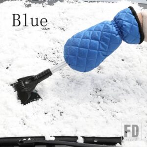 1個 ブルー屋外冬車除雪シャベルホットベルベットグローブ新拡張クリーニングツール氷霜取り自動車 - Blue