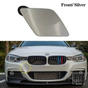 BMW フロントバンパー牽引フック牽引アイカバーキャップトレーラー牽引牽引 F30 F31 F35 M スポーツ 2012-2019 オートアクセサリー - Front Silver