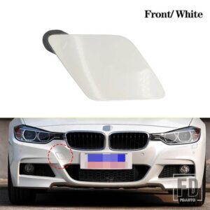 BMW フロントバンパー牽引フック牽引アイカバーキャップトレーラー牽引牽引 F30 F31 F35 M スポーツ 2012-2019 オートアクセサリー - Front White