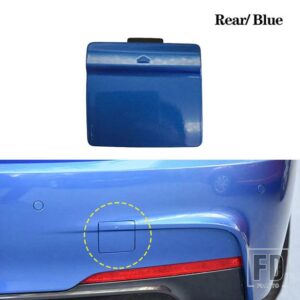 BMW フロントバンパー牽引フック牽引アイカバーキャップトレーラー牽引牽引 F30 F31 F35 M スポーツ 2012-2019 オートアクセサリー - Rear Blue