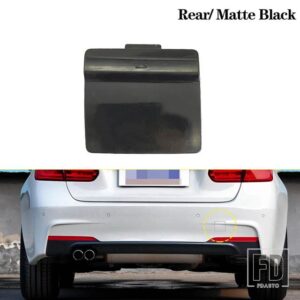 BMW フロントバンパー牽引フック牽引アイカバーキャップトレーラー牽引牽引 F30 F31 F35 M スポーツ 2012-2019 オートアクセサリー - Rear Matte Black