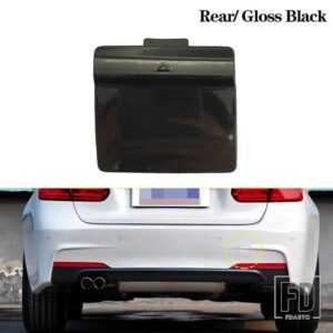 BMW フロントバンパー牽引フック牽引アイカバーキャップトレーラー牽引牽引 F30 F31 F35 M スポーツ 2012-2019 オートアクセサリー - Rear Gloss black