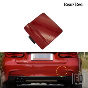 BMW フロントバンパー牽引フック牽引アイカバーキャップトレーラー牽引牽引 F30 F31 F35 M スポーツ 2012-2019 オートアクセサリー - Rear Red