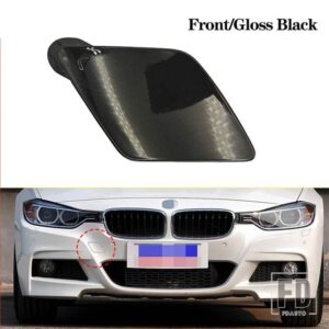 BMW フロントバンパー牽引フック牽引アイカバーキャップトレーラー牽引牽引 F30 F31 F35 M スポーツ 2012-2019 オートアクセサリー - Front Gloss Black