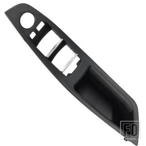 BMW LHD インテリアフロントドアアームレストパネルトリムプルハンドルの交換 5シリーズ F10 F11 F18 520I 523I 525I 528I 535I - 1pcs black