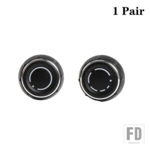 ポルシェ カーセンターコンソールオーディオボリュームノブカバー CD コントロールスイッチボタンカイエンパナメーラマカンボクスター 911 718 - 1 pair