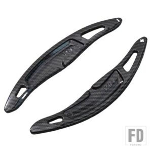ポルシェ ステアリングホイールシフトパドルギア拡張シフターパナメーラ MACAN カイエン 911 718 スパイダー 918 オートアクセサリー - Carbon Fiber