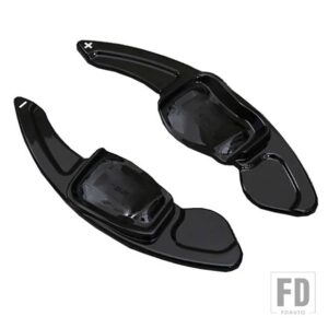 VW ステアリングホイールシフトパドルシフター拡張 ABS 延長 ティグアンシロッコシャラン CC ゴルフ 6 トゥアレグ LAVIDA - Gloss black