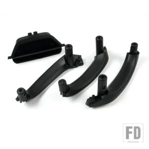 BMW LHD RHD ドアインテリアインナーハンドルプルトリムカバー F25 X3 F26 X4 2010-2017 オートスタイリングアクセサリー - 4pcs-Black
