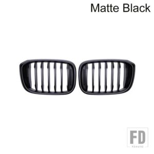 BMW グロスブラックグリルフロントフードグリルバンパーキドニーグリルレーシンググリル X3 X4 G01 G02 G08 2018-2020 ABS 自動グリル - Matte Black