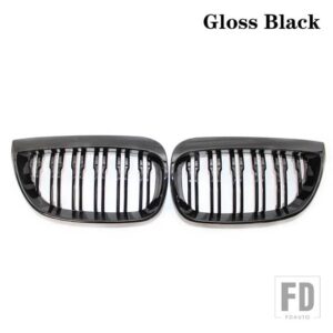 BMW フロントキドニーグリルレーシンググリルグロスブラックグリル E81 E87 120D 120I 130I 2004-2006 自動 ABS グリルアクセサリー - Gloss black