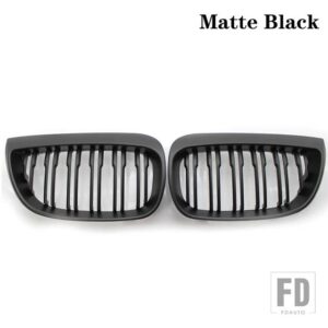 BMW フロントキドニーグリルレーシンググリルグロスブラックグリル E81 E87 120D 120I 130I 2004-2006 自動 ABS グリルアクセサリー - Matte Black