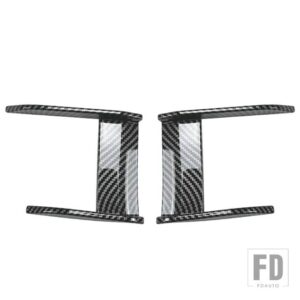 BMW フロントバンパーサイドスプリッタースポイラーキットフォグランプカバー自動フロントサイドバンパー風ナイフ F40 M スポーツ 118I 120I 2 - Carbon Fiber