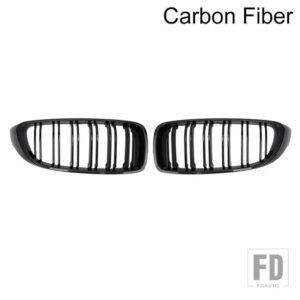 BMW 4シリーズ F32 F33 F36 M3 F80 M4 F82 カーボンフロントバンパーグリルレーシンググリル 12-18 グリルグリル - Carbon Fiber
