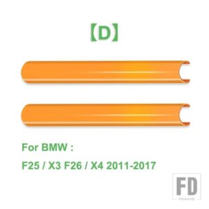 BMW 2個 フロントグリルトリムストリップカバーフレームステッカー F10 F11 E60 F30 F31 F32 F33 F20 F22 F06 F12 F01 F02 F25 F26 G20 G28 - D Orange