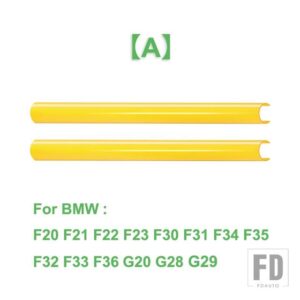 BMW 2個 フロントグリルトリムストリップカバーフレームステッカー F10 F11 E60 F30 F31 F32 F33 F20 F22 F06 F12 F01 F02 F25 F26 G20 G28 - A Yellow